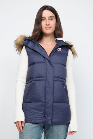 Doudoune sans manches à capuche Texas 2.0 - Bleu marine