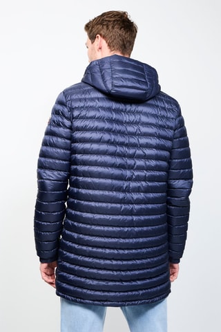 Doudoune longue réversible Amsterdam - Bleu azur