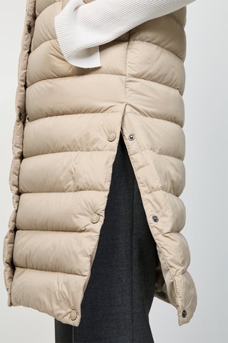 Doudoune longue sans manches Lola - Beige