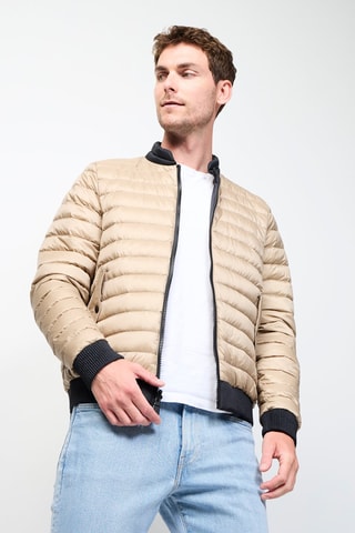 Doudoune réversible Bombay - Noir et beige