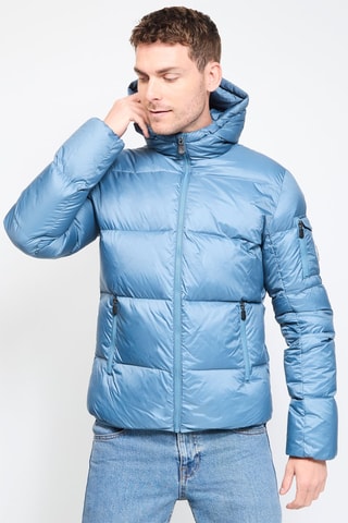 Doudoune à capuche Java - Bleu clair