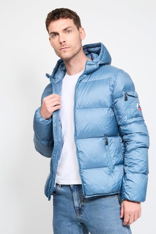 Doudoune à capuche Java - Bleu clair