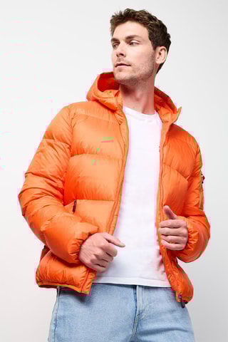 Doudoune à capuche Java - Orange foncé