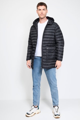 Doudoune à capuche Luc - Noir