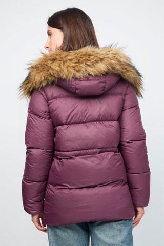 Doudoune à capuche Luxe 2.0 - Aubergine