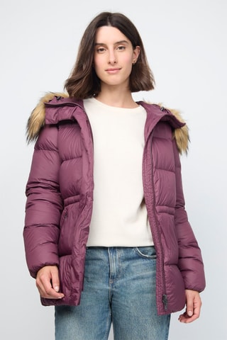 Doudoune à capuche Luxe 2.0 - Aubergine