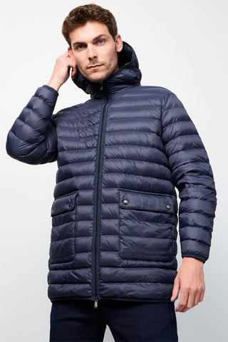 Doudoune à capuche Luc - Bleu marine