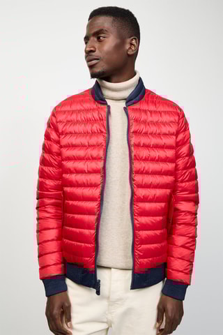 Doudoune réversible Bombay - Bleu marine et rouge