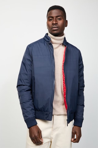 Doudoune réversible Bombay - Bleu marine et rouge