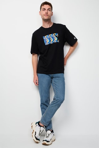 T-shirt Leo Monogram - Noir