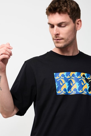 T-shirt Leo Monogram - Noir