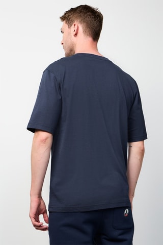 T-shirt Leo Monogram - Bleu marine