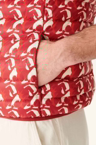 Doudoune sans manches Tom Monogram - Rouge