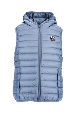 Doudoune à capuche sans manches Djam - Bleu