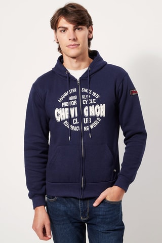 Sweat com capuz - Azul