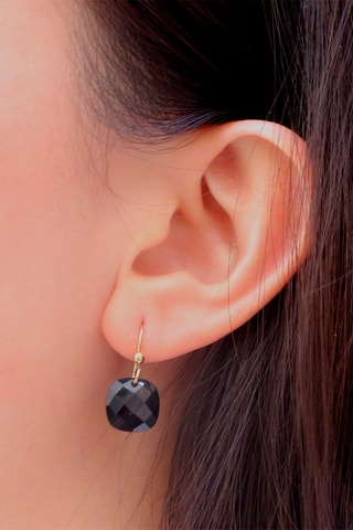 Boucles d'oreilles - Doré et noir