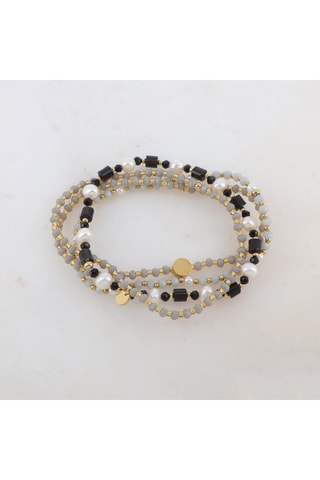 4 bracelets - Perles de culture d’eau douce et agates