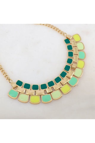 Collier - Doré et vert