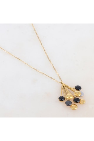Collier - Doré, gris et noir