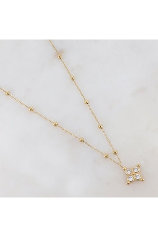 Collier - Doré et blanc