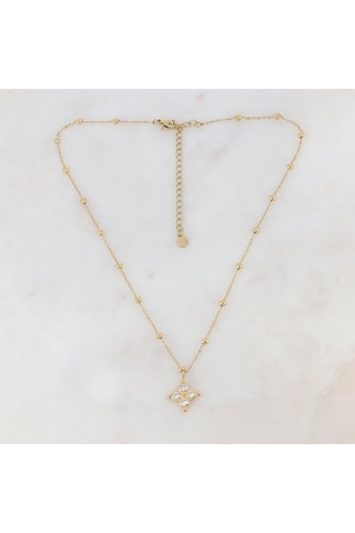 Collier - Doré et blanc
