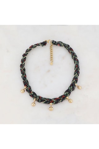 Collier - Doré et vert foncé