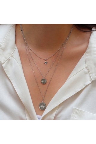 Collier multirangs - Argenté