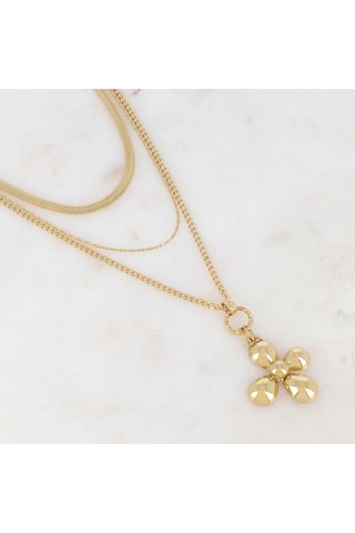 Collier multi rangs - Doré
