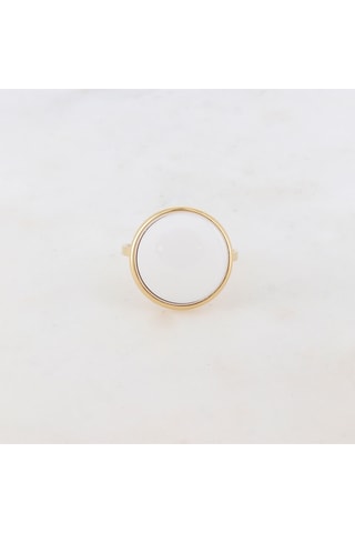 Bague - Doré et blanc