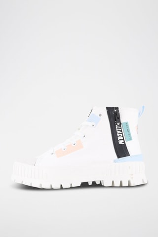 Tennis montantes plateformes Pallashock - Blanc