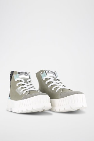 Tennis montantes plateformes Pallashock - Kaki