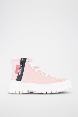Tennis montantes plateformes Pallashock - Rose clair