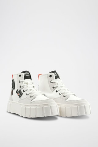 Tennis montantes plateformes Pallatower - Blanc