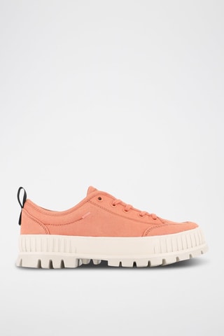 Tennis plateformes en coton biologique Pallashock - Orange