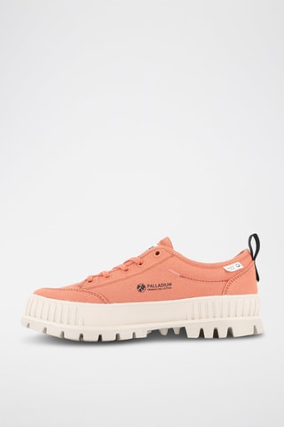Tennis plateformes en coton biologique Pallashock - Orange
