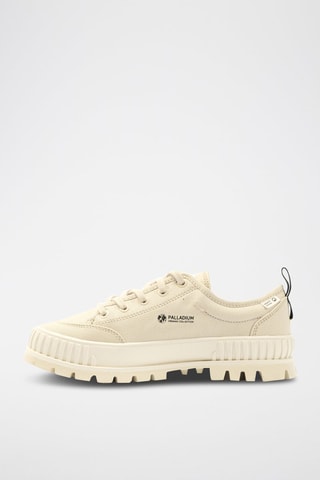 Tennis plateformes en coton biologique Pallashock - Beige