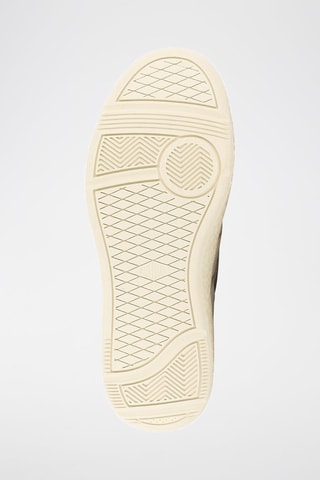 Baskets en cuir Pallacup - Ecru et doré rose