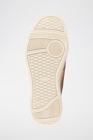 Baskets en cuir Pallacup - Ecru et saumon