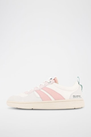 Baskets en cuir Pallacup - Ecru et rose