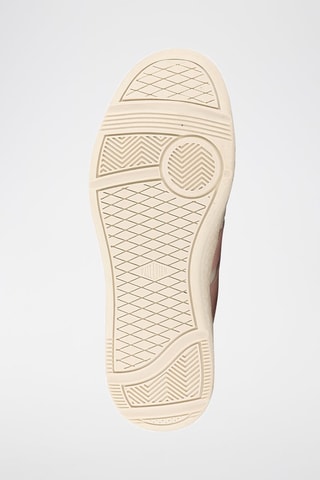 Baskets en cuir Pallacup - Ecru et rose