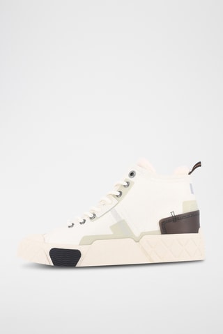 Tennis montantes en coton biologique - Beige