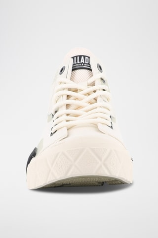 Tennis montantes en coton biologique - Beige