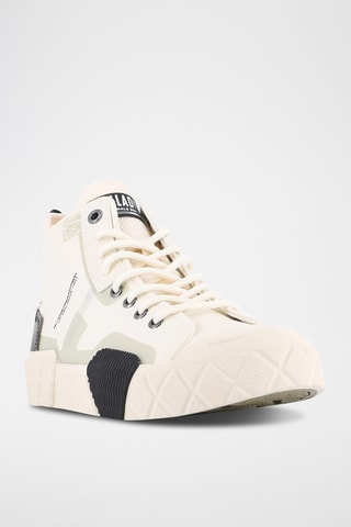 Tennis montantes en coton biologique - Beige