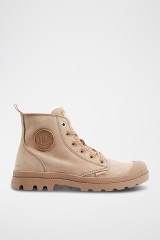 Baskets montantes en nubuck - Marron