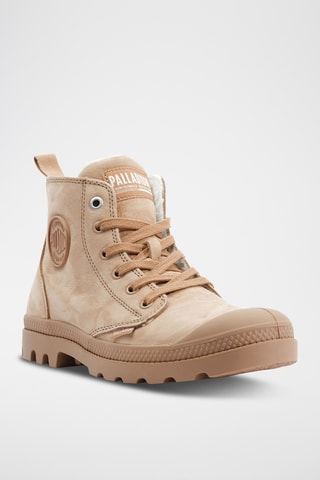 Baskets montantes en nubuck - Marron