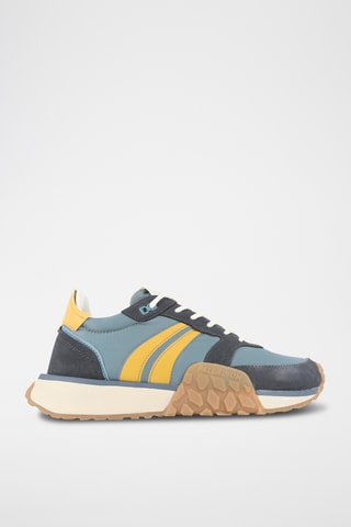 Baskets en nubuck - Bleu