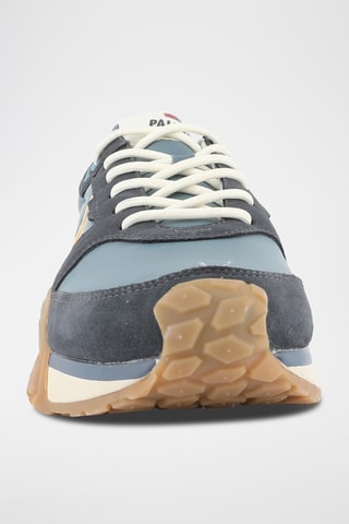 Baskets en nubuck - Bleu