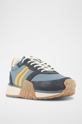 Baskets en nubuck - Bleu