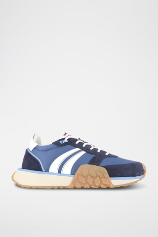 Baskets en nubuck - Bleu
