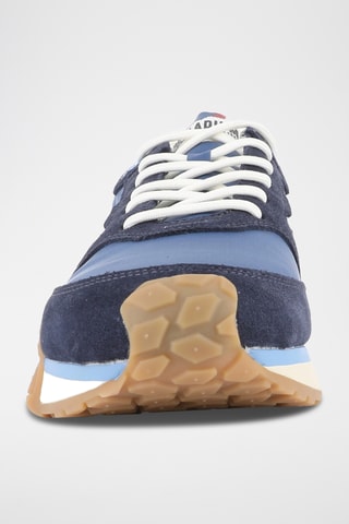 Baskets en nubuck - Bleu